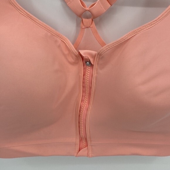 Athleta Advance Zip Front Bra B-DD Pink Sold-out Online 40DD - Picture 2 of 8